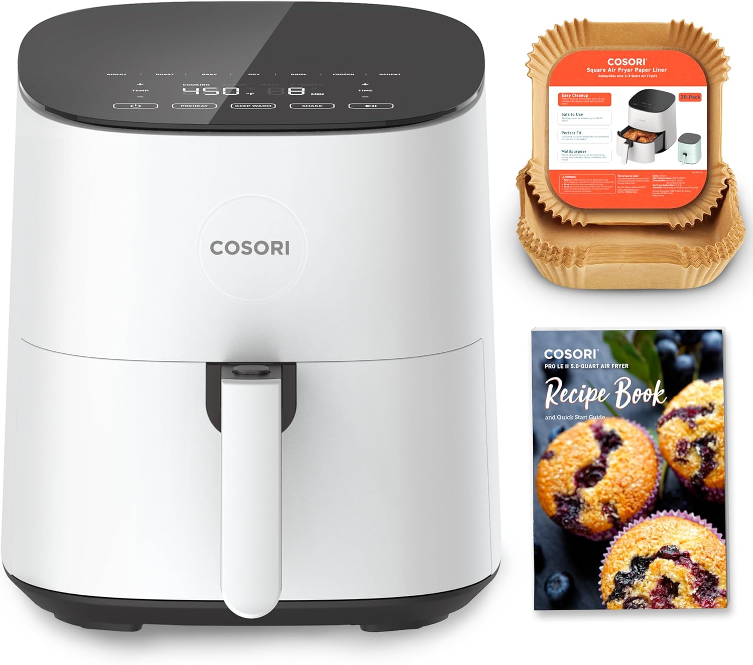 COSORI 4.7L Hava Fritözü - Yağsız Sağlıklı Pişirme Air Fryer - Ürün Görseli