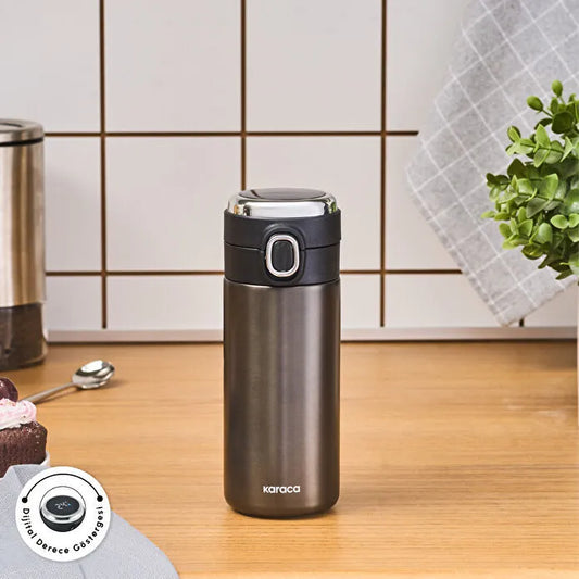 Karaca Darker Dijital Çelik Sızdırmaz Termos 310 ml - Ön Görünüm