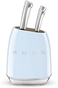 SMEG Retro Tasarım Standlı Çelik Bıçak Seti (6 Parça) - Kutu İçeriği