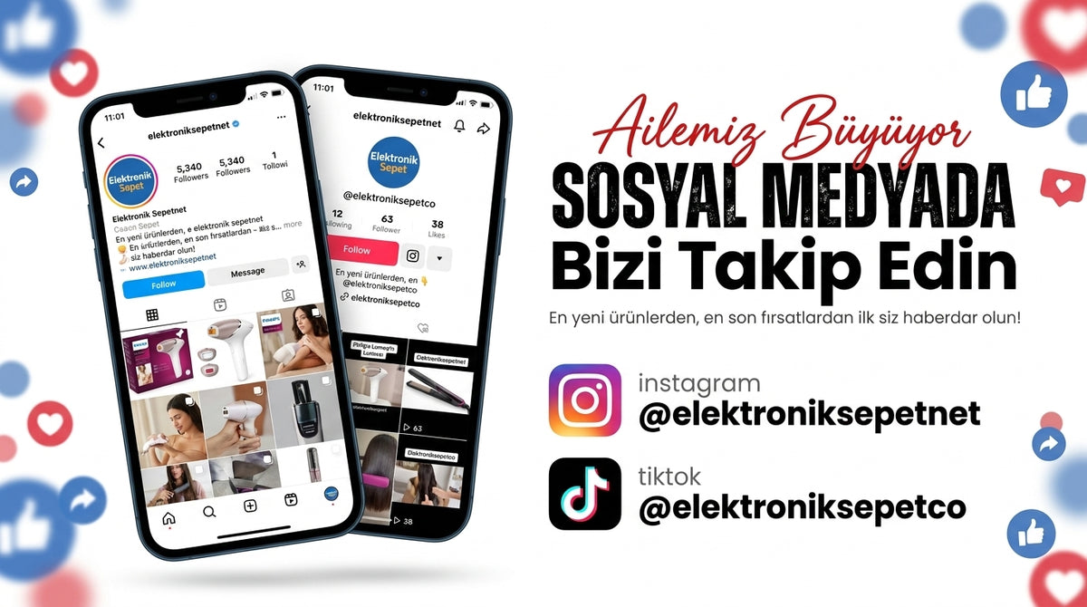 Sosyal medyada bizi takip edin - Instagram ve TikTok